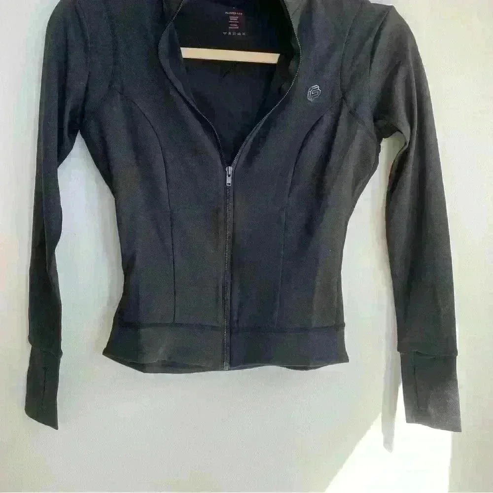NEW Flipped Lab Long Sleeve Activewear Sparkling Black 3D Quarter Zip Size S - Picture 6 of 8